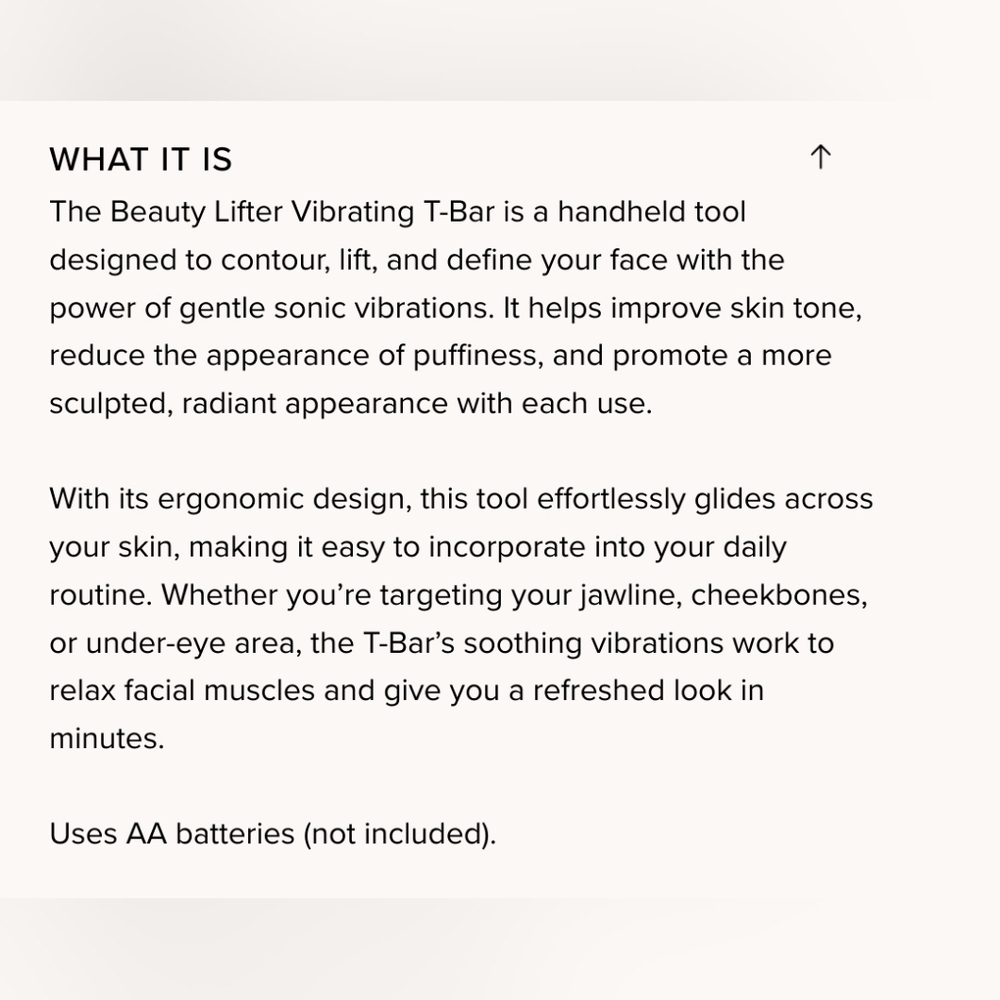 Skin Gym Beauty Lifter Vibrating T-Bar - Picture 4 of 6